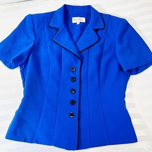 Studio I | Beautiful Brilliant Blue Blazer Jacket // 6P